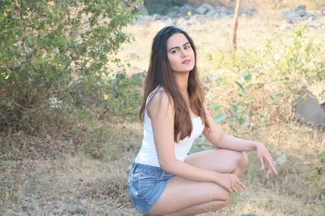 Indian model Nishita Bhatia outdoor fashion shoot