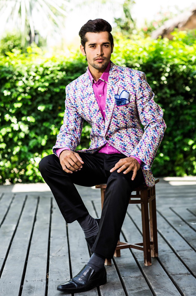 Indian Male model in a Casual evening suit