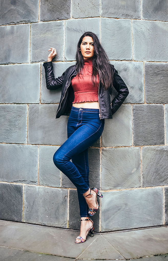 model Apurva Ashok outdoor fashion shoot
