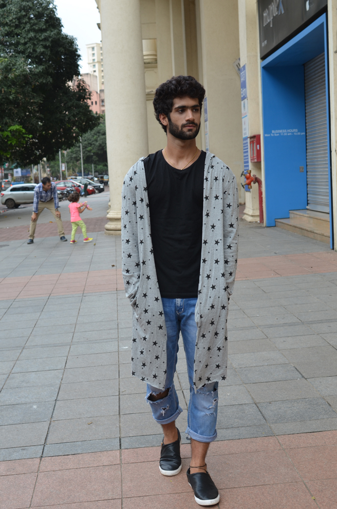 Street fashion by model  Ish Thakkar