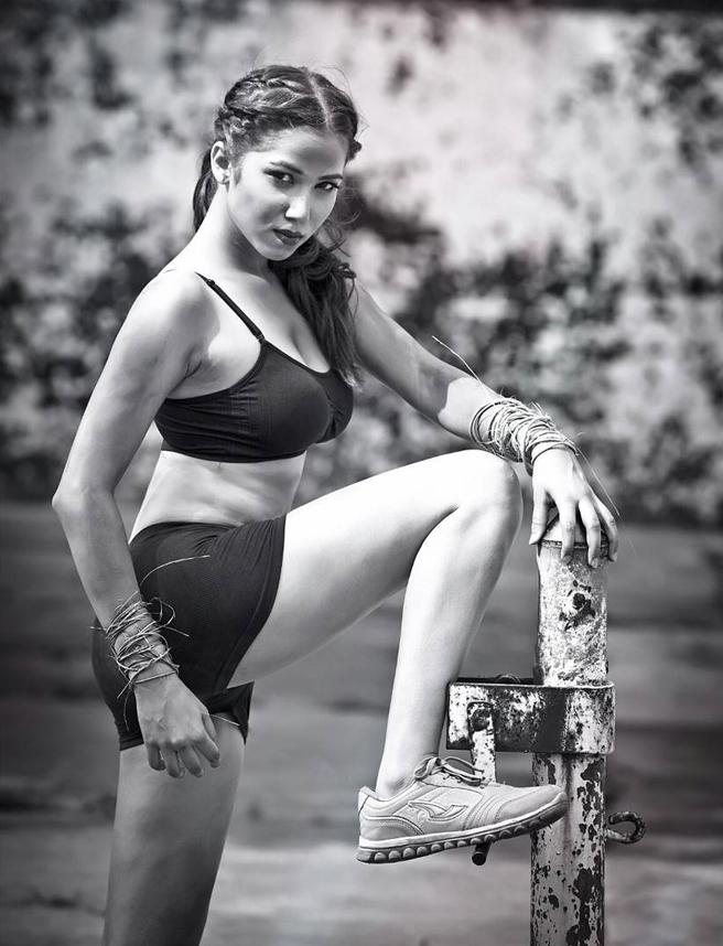 Mohali based model Payal Mehra fitness shoot