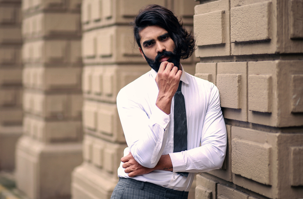 Mumbai based Indian male model Sagar Kava