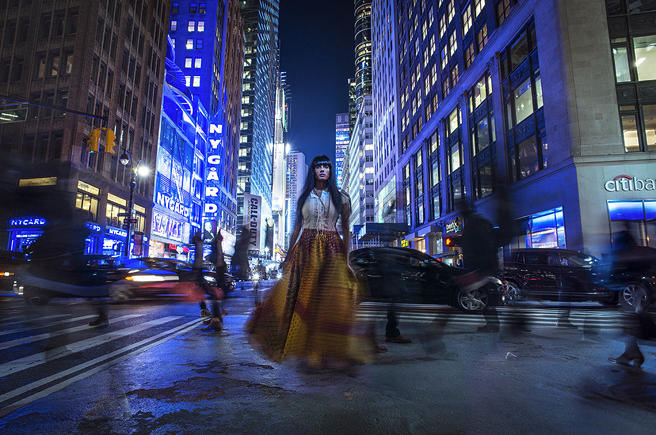 Indian American fashion model photoshoot in New York City